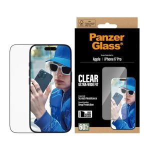 PanzerGlass Prot&egrave;ge &eacute;cran iPhone 17 Pro verre tremp&eacute; UWF