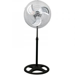 Ventilateur de sol &Oslash;45cm 75W 3 Vitesses Industriel Noir Thinia Home