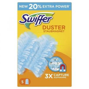 Swiffer Recharges Duster - 1 X 5 Unités - Retient Et Stoppe La Poussière, Les Poils Et Les Allergènes
