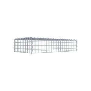 Gabion sur toile type 3 100 cm x 20 cm x 50 cm (L x H x P), maille 5 cm x 5 cm, spirale