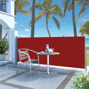 VidaXL Auvent latéral rétractable 140 x 300 cm Rouge