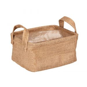 Wenko Panier de rangement Juna S, corbeille décorative pour le rangement ordonné d'accessoires comme p.ex. des vêtements, équipé de deux