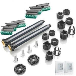 Somfy 2 kits de remplacement avec moteurs Oximo io pour moteurs volets roulants - Radio io