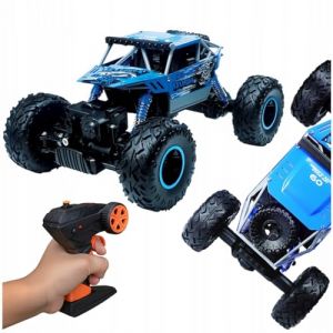 Maxlife Voiture T&eacute;l&eacute;command&eacute;e Tout Terrain MXRC-300 - Transmission 4x4 - Vitesse 8 km/h - Voiture pour Enfant avec Telecommande - Ch&acirc;ssis en Aluminium Grandes Roues - Jouet Enfant 8 Ans
