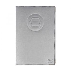 Porte-papiers voiture ancien permis + carte grise &ndash; PVC Argent &ndash; Format 15 &times; 10 cm &ndash; Made in France &ndash; Color Pop