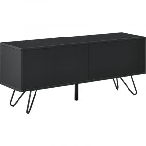 [en casa] Commode Bollebygd à 2 Portes 47 x 110 x 30 cm Noir