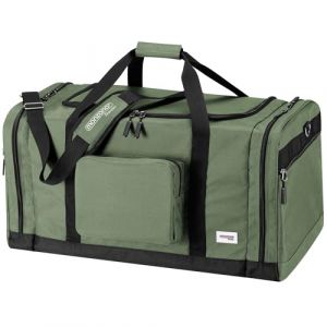 Monzana Sac de Voyage 90L 70x35x35cm avec Bandoulière Epaulette Amovible Réglable avec Poches Sac de Sport Bagage Cabine