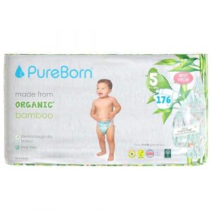 PureBorn Couches Écologiques en Bambou, Taille 5