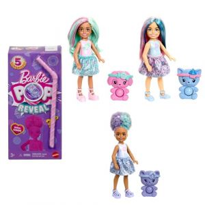 Mattel Poupée Pop Reveal Chelsea, série Treat, avec 5 surprises