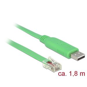 Delock 62960 adaptateur et connecteur de câbles USB 2.0 RS-232 Vert