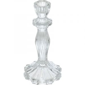 Bougeoir Chandelier en verre H 20 cm