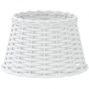 VidaXL Abat-jour blanc Ø38x23 cm osier