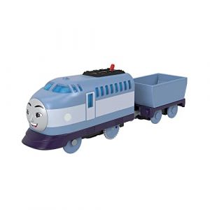 Fisher-Price Locomotive motorisée Kenji, train fonctionnant à piles, à collectionner, Jouet Enfant, Dès 3 ans, HHN40