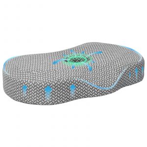 VidaXL Oreiller Avec Oreiller Gris 55 X 36 X 10 Cm Polyester