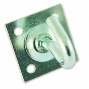 Chapuis 8607Z Crochet Fixe Platine Acier Zingue D 7 Mm Platine 45 X 45 Mm