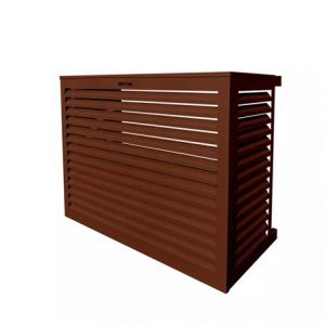 Decoclim Habillage groupe extérieur cache-clim Brun rouge RAL 8012 Taille L