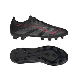 Adidas Predator League Mg Stealth Victory - Noir/gris/lucid Red, pointure 40 - ['Noir'] - Taille 40