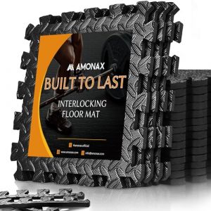 Tapis de sol de protection AMONAX, tapis puzzle en mousse pour salle de sport.