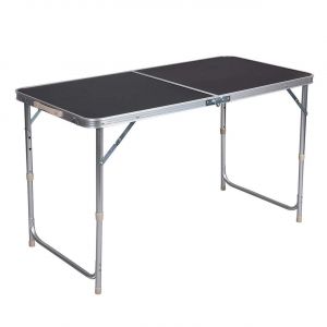 Image de Table de camping table pliante réglable 120 cm noir Noir