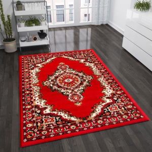 Image de Tapis - VIMODA - Oriental Rouge - Fibres synth&eacute;tiques - 80x150 cm