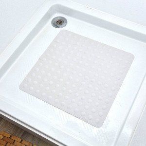Tendance Tapis fond de douche Galet Blanc