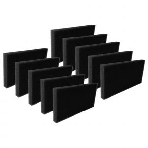 Vhbw 10x filtre mousse compatible avec Panasonic NHP8ER1 51878001 s&egrave;che-linge