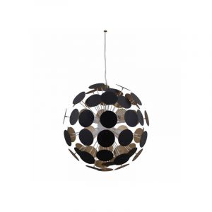 Italux Suspension moderne Mailone Blanc, doré en acier