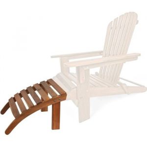 Image de Deuba Repose-pieds confort en bois d'acacia pour chaises transats de jardin