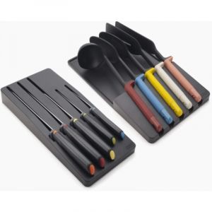 Joseph joseph Set de couteaux et ustensiles dede tiroir, modèle Elevate, 10 pièces multicolores, design fonctionnel et élégant pour une cuisine