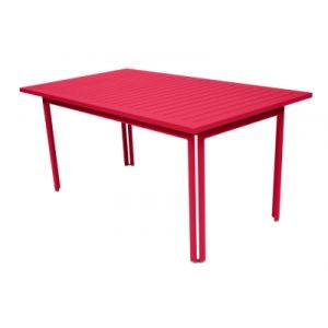 Image de Fermob Table rectangulaire Costa / 160 x 80 cm rose praline en métal