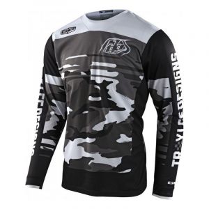 Troy Lee Designs Maillot cross GP Formula camo noir/gris- S