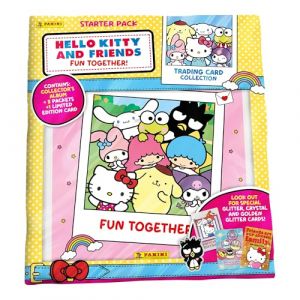 Image de Panini Hello Kitty & Friends Trading Cards Pack de d&eacute;marrage (1 classeur + 2 Pochettes Premium + 1 Carte &eacute;dition limit&eacute;e + 1 Porte-Cartes)