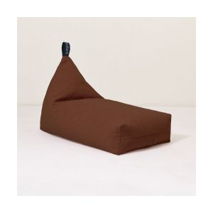 Pouf matelassé en coton bio lavé prune L1N0 - Nobodinoz