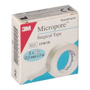 3M Micropore sparadrap microporeux blanc 5 m x 1,25 cm