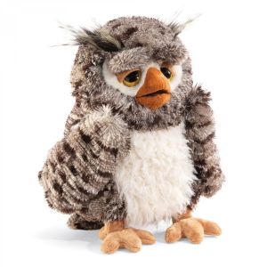 Folkmanis Peluche marionnette Hibou sage