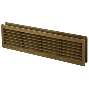 Awenta 120x440mm porte intérieure en plastique ventilation grille d'aération collier patine couleur