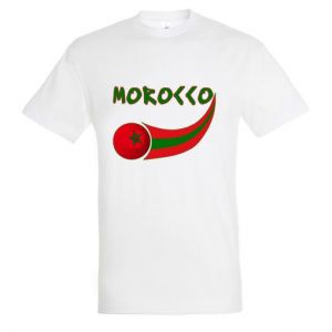 Supportershop Maroc t-Shirt Homme, Blanc, FR : S (Taille Fabricant : S)