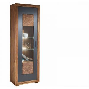 Vitrine 66x40 Palissandre teint&eacute; Brun turin 01 - brun
