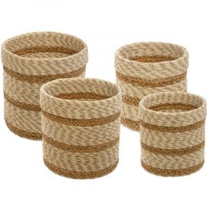 Lot de 4 Paniers en Jute "Seagr " 28cm Naturel Prix