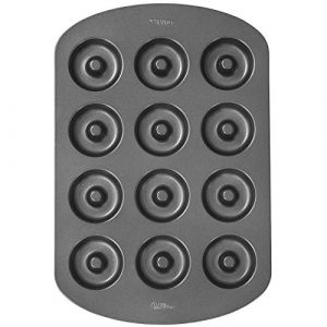 Wilton 2105-2390 Moule à Donut, Antiadhésif, Moyen, 12 Empreintes W2390
