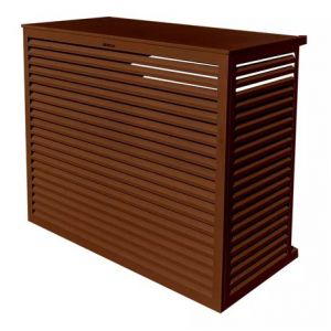 Decoclim Habillage groupe extérieur cache-clim Brun rouge RAL 8012 Taille XL