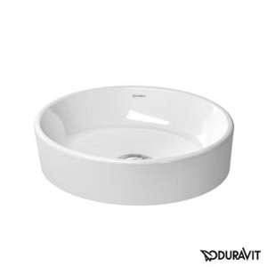 Image de Duravit Starck 2 Lavabo à poser 44x40cm sans trou pour robinetterie sans trop plein avec Wondergliss Blanc 23214400001
