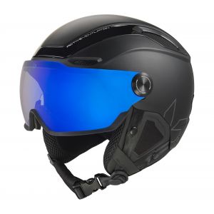 Bollé V-Line Cat. 1-3 - Casque de ski taille 55-59 cm, noir/bleu/gris