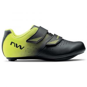 Image de Northwave Chaussures Route Core Junior EU 37 Black / Fluor Yellow