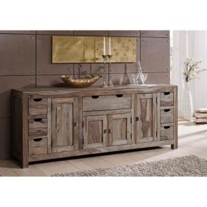 Image de Buffet 210x42 Palissandre huilé Gris taupe nature grey 080 - gris