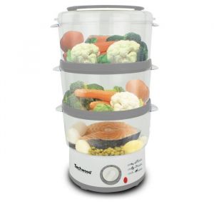 Techwood TCV-371- Cuiseur vapeur 3 paniers