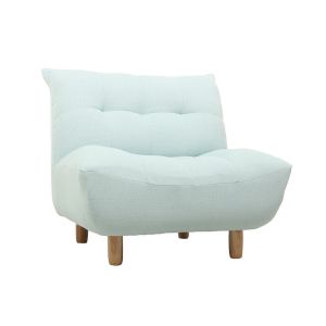 Image de Miliboo Fauteuil design scandinave vert d'eau YUMI