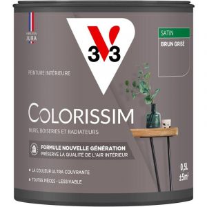 V33 Peinture Colorissim satin Brun gris&eacute; 0L5