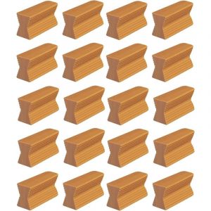 Cyclingcolors 20x ferrure plinthe 22mm revetement de Porte huisserie fenêtre Baie Assemblage ferrure Marron Meuble Cuisine