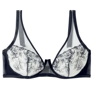 Soutien-gorge à armatures grand maintien noir Splash